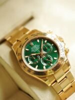 Rolex Cosmograph Daytona Oyster Yellow Gold Green Dial 116508-0013 Replica - Image 12