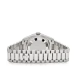 Lady Rolex DAY-DATE 36 128396TBR Ice Blue Baguette Index Replica - Image 10