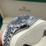 Rolex Datejust 41 Steel & White Gold Black Index Jubilee Band Men's Watch M126334-0018 - Image 6