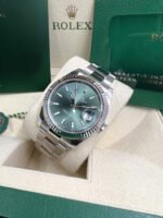 Rolex Datejust 41'Mint Green' 126334 Steel & White Gold - Image 5