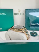 Rolex Cosmograph Daytona Oyster Yellow Gold Green Dial 116508-0013 Replica - Image 9