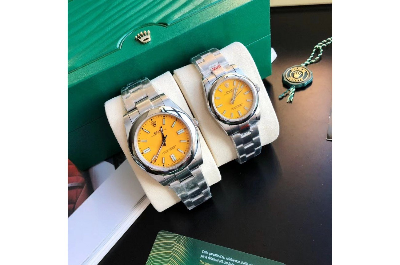 248eed80ef581fa528799acb51ce11d6.jpeg Rolex Oyster Perpetual 31/41mm SS/SS Yellow/Stk - Image 1