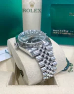 Rolex Datejust 41 Green Dial Oystersteel and White Gold Men's Watch 126334 - Image 8