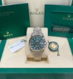 Rolex Datejust 41 Green Dial Oystersteel and White Gold Men's Watch 126334 - Image 2