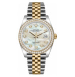 Rolex Datejust 36 Mother of Pearl Diamond Watch 116243-0018