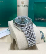 Rolex Datejust 41 Green Dial Oystersteel and White Gold Men's Watch 126334 - Image 7