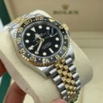 Rolex GMT Master ll Yellow Gold and Stainless Steel Black Dial Jubilee Bracelet Men's Watch M126713GRNR-0001 - Image 9