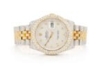 ICED OUT WATCHES ROLEX Datejust 41MM TWO TONE GOLD MOISSANITE 19.30CT