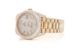 ROLEX DAY-DATE 40MM YELLOW AUTOMATIC STAINLESS STEEL WATCH FULL ICED MOISSANITE 19.50CT - Image 3