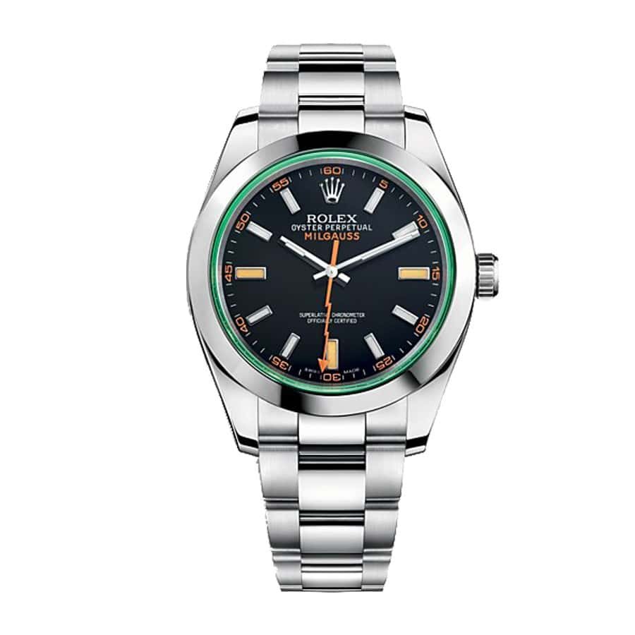 7998550f9d6ef4cd7a86b2211373f705.jpeg Rolex Milgauss Black Dial Green Crystal M116400GV-0001 Oyster Replica - Image 1