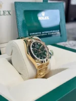 Rolex Cosmograph Daytona Oyster Yellow Gold Green Dial 116508-0013 Replica - Image 6