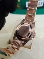 Rolex GMT-Master II 40mm Root Beer Black Dial Oyster Bracelet 18k Rose Gold Watch 126715chnr-0001 - Image 6