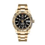 Rolex Sky-Dweller Gold 42 mm Black Index Dial Oyster Bracelet