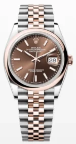 Rolex Datejust 36 Steel & Everose Gold Chocolate Dial Women's Watch M126201-0043