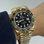 Rolex GMT Master ll Yellow Gold Black Dial Jubilee Bracelet Men's Watch 40mm M126718GRNR-0001 - Image 2