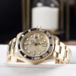 Rolex GMT-Master II 116758SA-78208 18k Yellow Gold Diamond & Blue Sapphire - Image 8