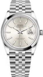 Rolex Datejust 36 Stainless Steel Silver Dial Women's Watch M126200-0001