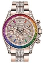 Rolex Cosmograph Everose Daytona Factory Diamond Rainbow Edition Ref# 116595RBOW)
