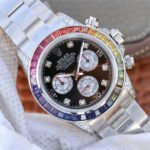 Rolex Pre Owned Steel Daytona 116509 Custom Diamond Rainbow - Image 8