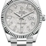 Rolex Day-Date 40 Platinum Meteorite Diamond Dial Men's Watch M228236-0011
