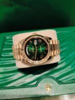 Rolex 2024 Day-Date m128238-0118 Green Dial Yellow Gold Bracelet - Image 8