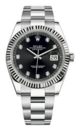 Rolex Datejust 41 Black Diamond Dial Men's Watch M126334-0011