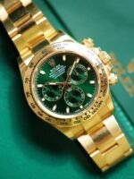 Rolex Cosmograph Daytona Oyster Yellow Gold Green Dial 116508-0013 Replica - Image 14