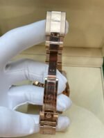 Rolex GMT-Master II 40mm Root Beer Black Dial Oyster Bracelet 18k Rose Gold Watch 126715chnr-0001 - Image 7