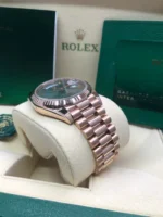 Rolex Day-Date 40 18k Everose Gold Olive Green Dial 60th Anniversary Men's Watch M228235-0025 - Image 11