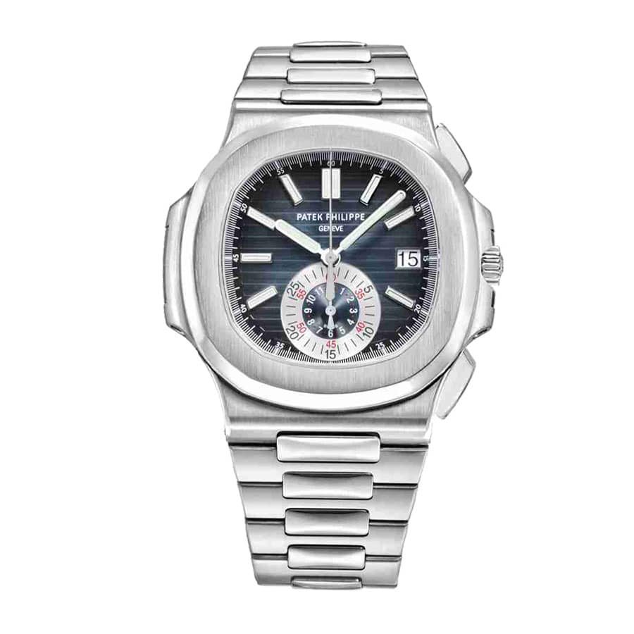 patek-philippe-nautilus-stahl-automatik-chronograph-armband-stahl-40mm-5980-1a-001-replica-1.jpg Patek Nautilus Blue Silver Replica - Image 1
