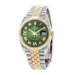 Rolex Datejust 126283RBR Green Roman Dial Replica - Image 2
