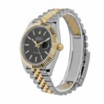 Rolex Datejust 126333 Yellow Gold & Steel Black Dial Jubilee Replica - Image 2
