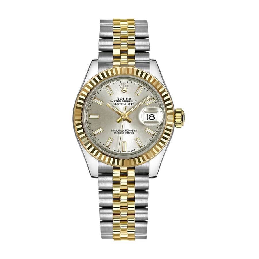 rolex-datejust-28mm-279173-steel-yellow-gold-automatic-silver-dial.jpg Rolex Datejust 279173-0019 Replica - Image 1