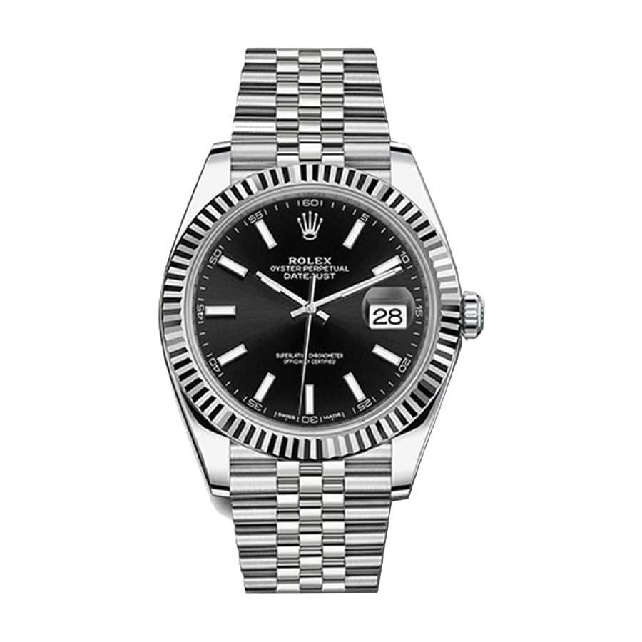 rolex-datejust-33mm-126234-2019-model-white-gold-black-dial.jpg Rolex Datejust 126234 Stainless Steel Black Dial Replica - Image 1