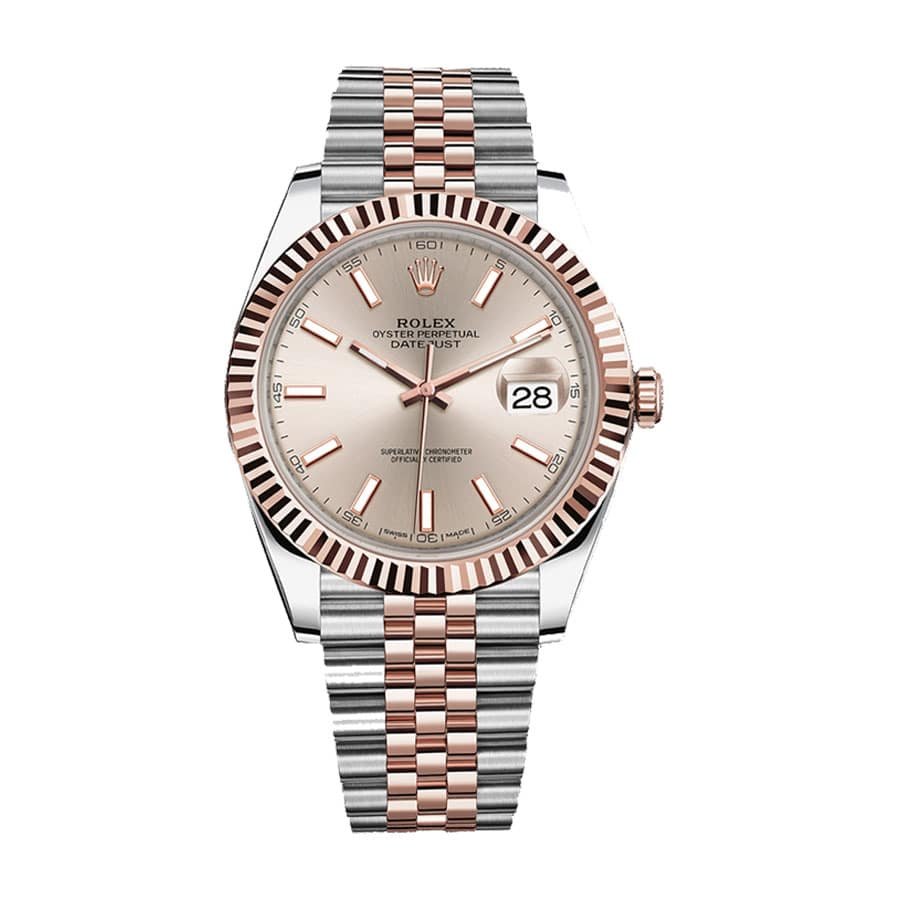 rolex-datejust-41mm-126331-sundust-rose-gold-jubilee-gold-dial-1.jpg Rolex Datejust 126331-0010 Sundust Dial Replica - Image 1