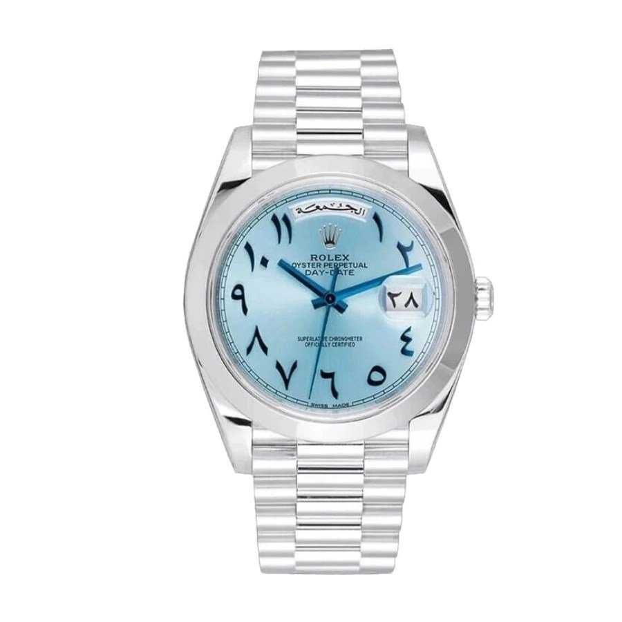 rolex-day-date-40-228206-ice-blue-arabic-dial-1.jpg Rolex Day-Date 40 228206 Ice Blue Arabic Dial Replica - Image 1