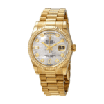 Rolex Day-Date 128238 Yellow Gold Mother Of Pearl Dial Replica - Image 2