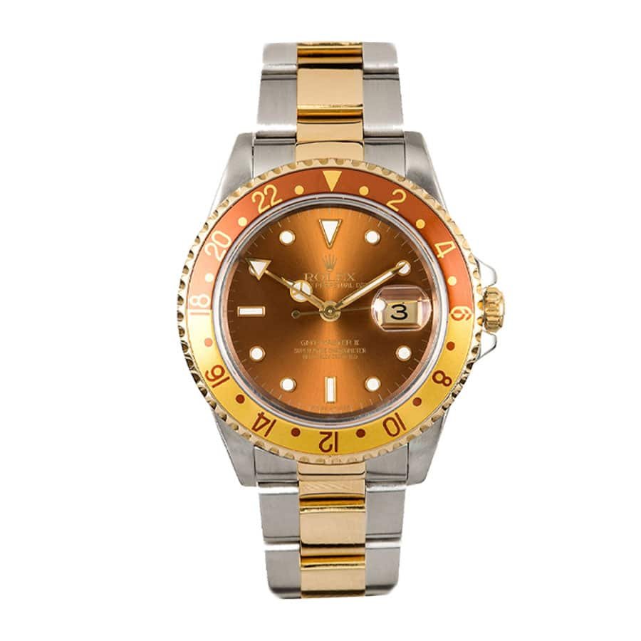 rolex-gmt-master-ii-109807-root-beer-dial-replica.jpg Rolex Submariner Date 126613LN Two-Tone Dial Oyster Replica - Image 1
