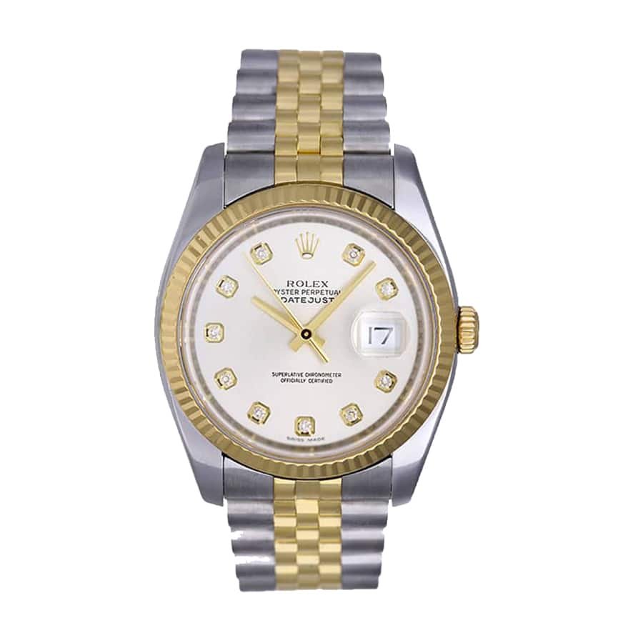 rolex-jubilee-datejust-116233-36mm-steel-automatic-champagne-dial-replica.jpg Rolex Datejust 16233 Steel Gold Mother of Pearl Replica - Image 1
