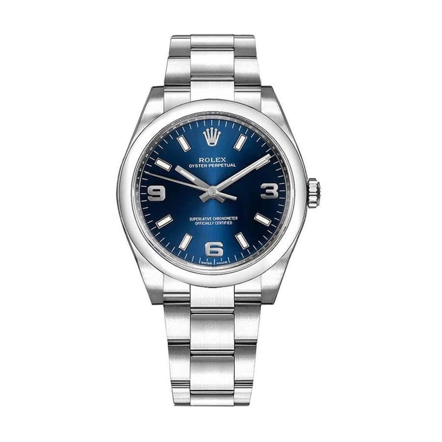 rolex-oyster-perpetual-blue-dial-steel-114200-replica.jpg Rolex Air King 114200-0014 Blue Dial Steel Replica - Image 1